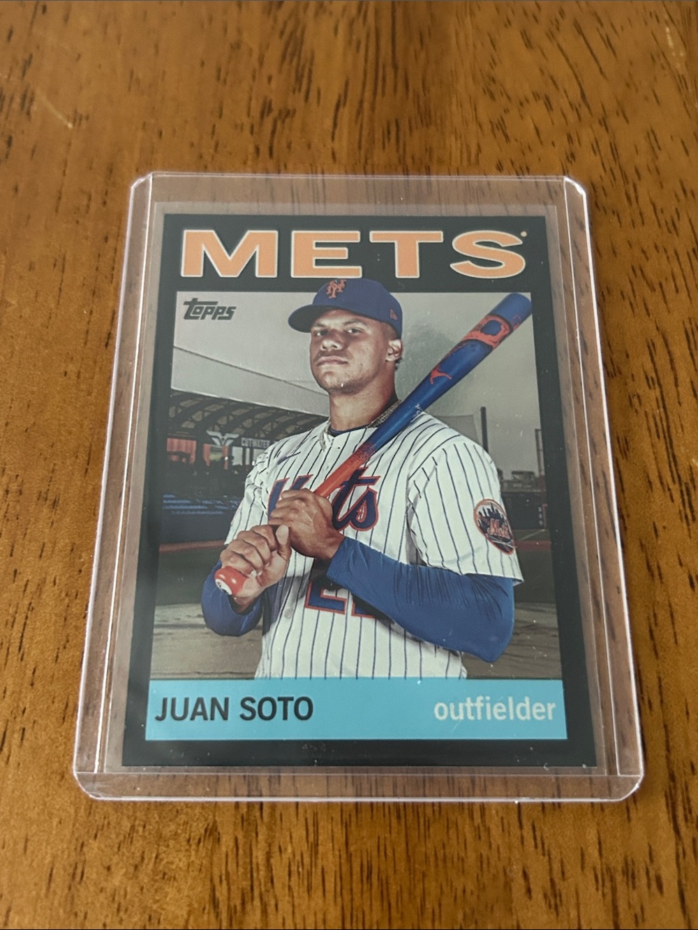 2025 Topps Archives #50 Juan Soto Black Foilboard New York Mets